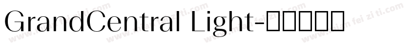 GrandCentral Light字体转换